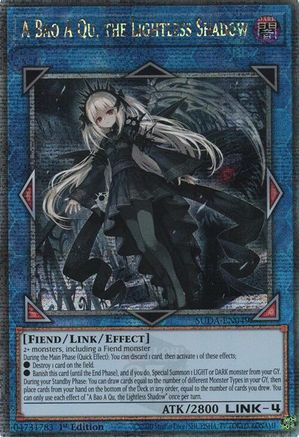 A Bao A Qu, the Lightless Shadow (Quarter Century Secret Rare) (SUDA-EN049) - Supreme Darkness Quarter Century Secret Rare 1st Edition
