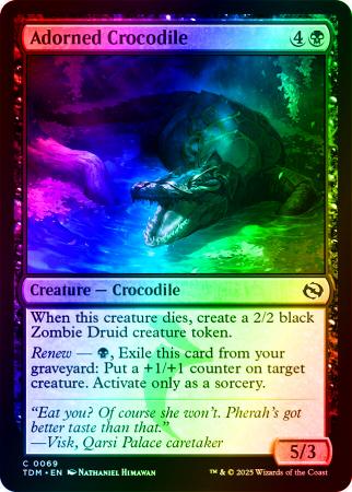 Adorned Crocodile - 0069 - Foil