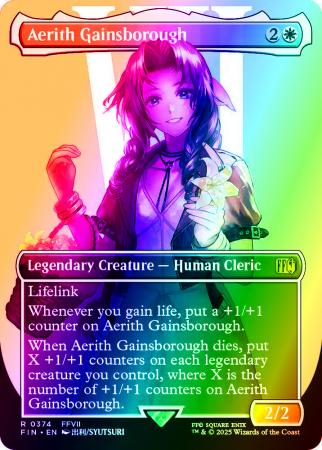 Aerith Gainsborough (Borderless) - 0374 - Foil
