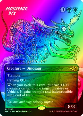 Agonasaur Rex (Borderless) - 0343 - Foil