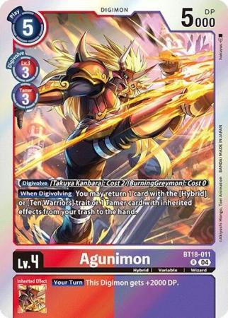 Agunimon - BT18-011 R - Rare