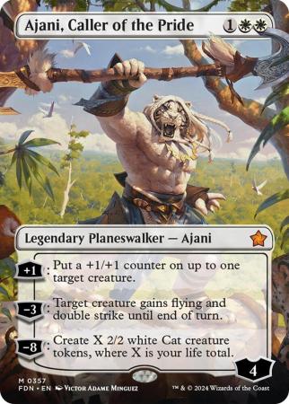 Ajani, Caller of the Pride (Borderless) - 0357