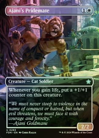 Ajani's Pridemate (Borderless) - 0293 - Foil