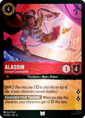 Aladdin - Intrepid Commander - 119/204 - Uncommon Cold Foil