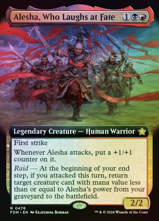 Alesha, Who Laughs at Fate (Extended Art) - 0476 - Foil