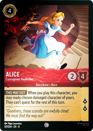 Alice - Courageous Keyholder - 127/204 - Common Cold Foil