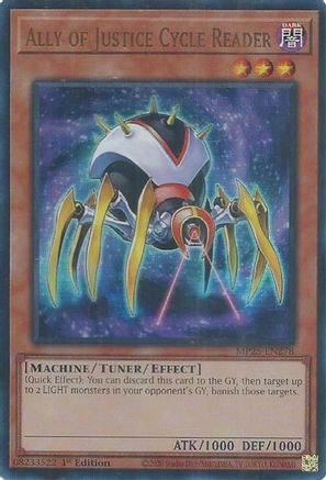 Ally of Justice Cycle Reader (MP25-EN278) - 2025 Mega-Pack Ultra Rare 1st Edition