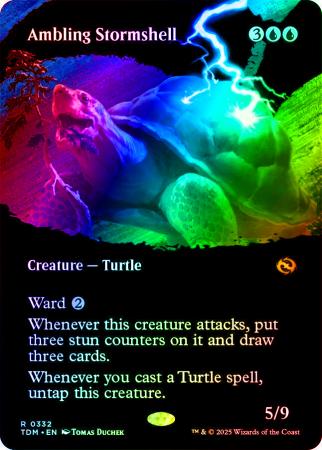 Ambling Stormshell (Borderless) - 0332 - Foil