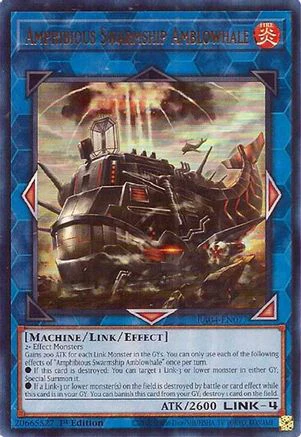 Amphibious Swarmship Amblowhale (UR) (RA04-EN077) - Quarter Century Stampede Ultra Rare 1st Edition