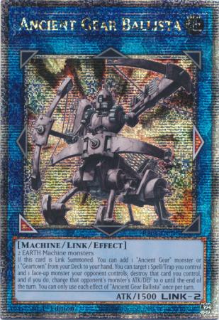 Ancient Gear Ballista (Quarter Century Secret Rare) (RA03-EN046) - Quarter Century Bonanza Quarter Century Secret Rare 1st Edition