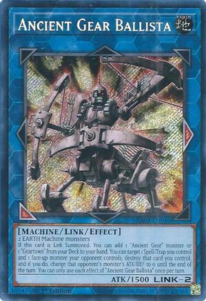 Ancient Gear Ballista (Secret Rare) (RA03-EN046) - Quarter Century Bonanza Secret Rare 1st Edition