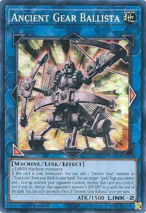 Ancient Gear Ballista (RA03-EN046) - Quarter Century Bonanza Super Rare 1st Edition