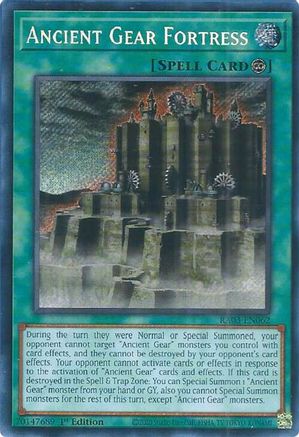 Ancient Gear Fortress (Secret Rare) (RA03-EN062) - Quarter Century Bonanza Secret Rare 1st Edition