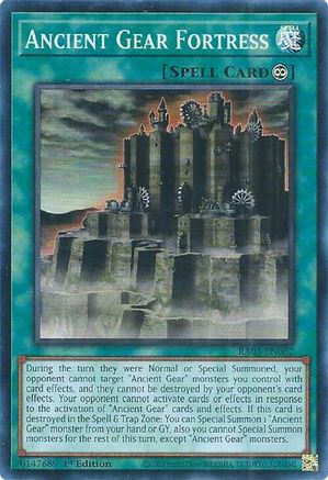 Ancient Gear Fortress (RA03-EN062) - Quarter Century Bonanza Super Rare 1st Edition