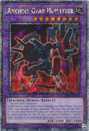 Ancient Gear Howitzer (Quarter Century Secret Rare) (RA03-EN035) - Quarter Century Bonanza Quarter Century Secret Rare 1st Edition