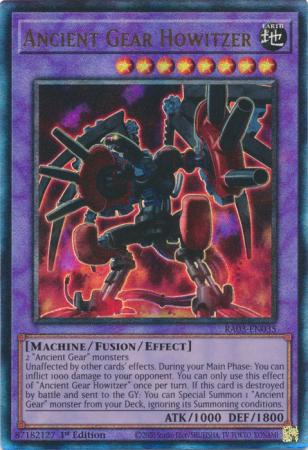 Ancient Gear Howitzer (PUR) (RA03-EN035) - Quarter Century Bonanza Prismatic Ultimate Rare 1st Edition