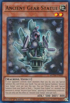 Ancient Gear Statue (MZTM-EN045) - Maze of the Master Ultra Rare 1st Edition
