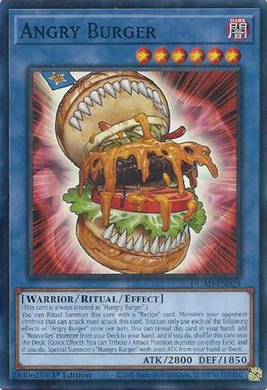 Angry Burger (DUAD-EN029) - Duelist's Advance Common / Short Print 1st Edition