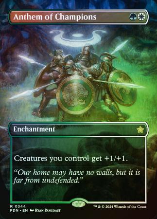 Anthem of Champions (Borderless) - 0344 - Foil