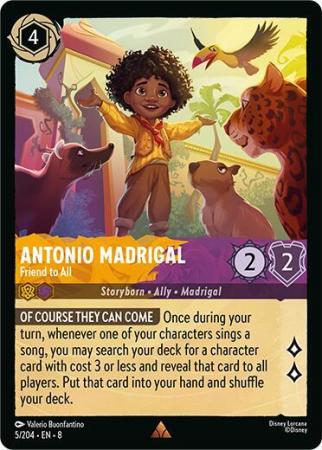 Antonio Madrigal - Friend to All - 005/204 - Rare