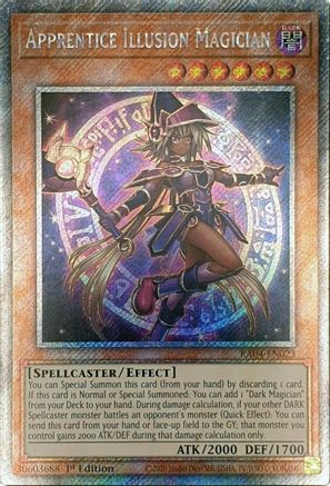 Apprentice Illusion Magician (Platinum Secret Rare) (RA04-EN023) - Quarter Century Stampede Platinum Secret Rare 1st Edition