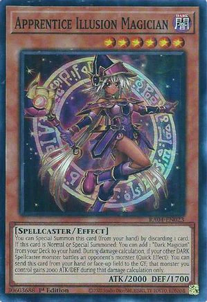 Apprentice Illusion Magician (RA04-EN023) - Quarter Century Stampede Super Rare 1st Edition