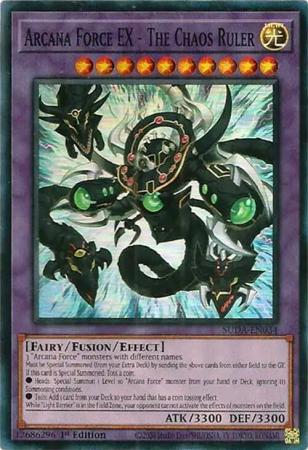 Arcana Force EX - The Chaos Ruler (SUDA-EN034) - Supreme Darkness Super Rare 1st Edition