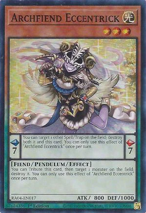Archfiend Eccentrick (RA04-EN017) - Quarter Century Stampede Super Rare 1st Edition