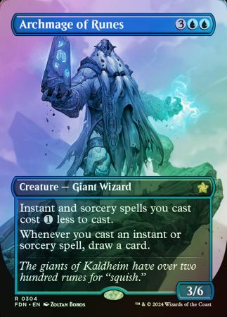 Archmage of Runes (Borderless) - 0304 - Foil