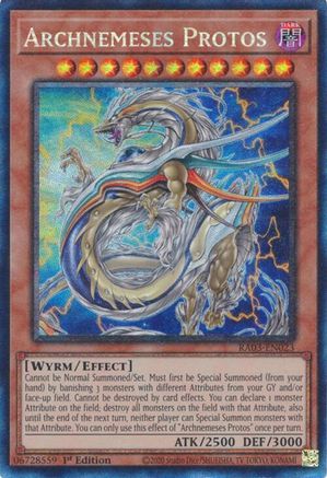 Archnemeses Protos (PCR) (RA03-EN023) - Quarter Century Bonanza Prismatic Collector's Rare 1st Edition