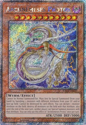 Archnemeses Protos (Platinum Secret Rare) (RA03-EN023) - Quarter Century Bonanza Platinum Secret Rare 1st Edition