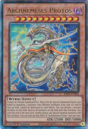 Archnemeses Protos (PUR) (RA03-EN023) - Quarter Century Bonanza Prismatic Ultimate Rare 1st Edition