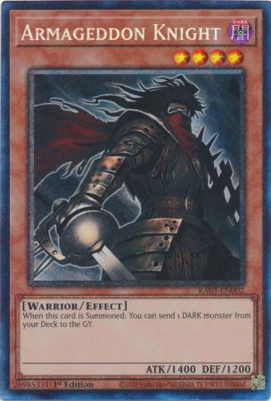 Armageddon Knight (PCR) (RA03-EN002) - Quarter Century Bonanza Prismatic Collector's Rare 1st Edition