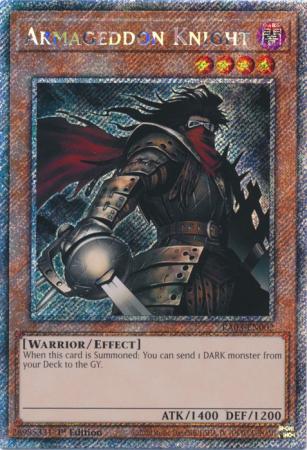 Armageddon Knight (Platinum Secret Rare) (RA03-EN002) - Quarter Century Bonanza Platinum Secret Rare 1st Edition