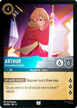 Arthur - Determined Squire - 168/204 - Uncommon Cold Foil