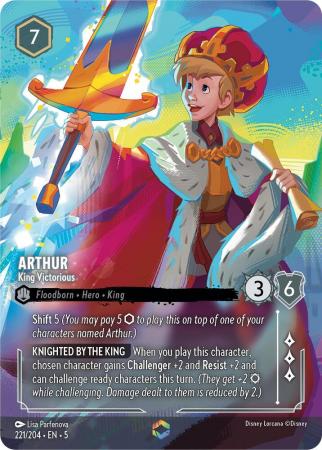 Arthur - King Victorious - 221/204 - Enchanted Holofoil