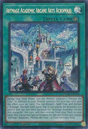 Artmage Academic Arcane Arts Acropolis (DUAD-EN054) - Duelist's Advance Secret Rare 1st Edition