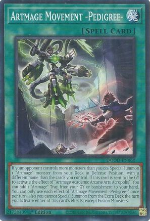 Artmage Movement -Pedigree- (DOOD-EN060) - Doom of Dimensions Common / Short Print 1st Edition