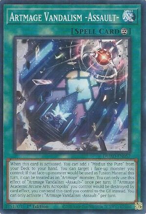 Artmage Vandalism -Assault- (DUAD-EN057) - Duelist's Advance Common / Short Print 1st Edition