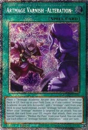 Artmage Varnish -Alteration- (Starlight Rare) (DUAD-EN058) - Duelist's Advance Starlight Rare 1st Edition