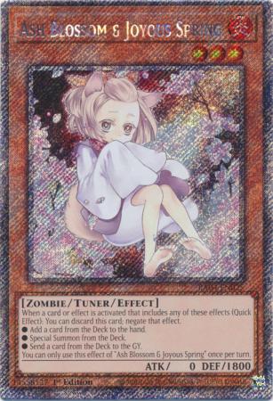 Ash Blossom & Joyous Spring (Alternate Art) (Platinum Secret Rare) (RA04-EN025) - Quarter Century Stampede Platinum Secret Rare 1st Edition