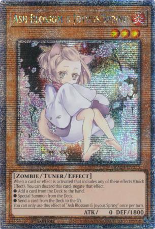 Ash Blossom & Joyous Spring (Alternate Art) (Quarter Century Secret Rare) (RA04-EN025) - Quarter Century Stampede Quarter Century Secret Rare 1st Edition