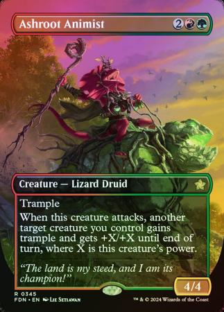 Ashroot Animist (Borderless) - 0345 - Foil