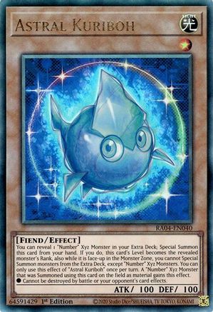 Astral Kuriboh (PUR) (RA04-EN040) - Quarter Century Stampede Prismatic Ultimate Rare 1st Edition