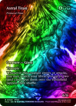 Astral Titan - Primeval Titan (Showcase) - 0048 - Foil