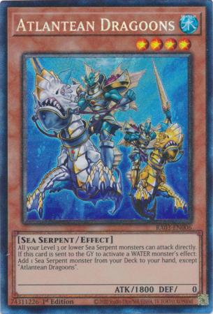 Atlantean Dragoons (PCR) (RA03-EN006) - Quarter Century Bonanza Prismatic Collector's Rare 1st Edition