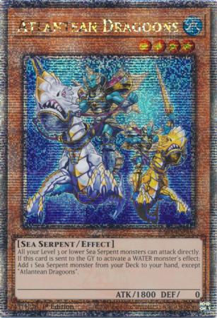 Atlantean Dragoons (Quarter Century Secret Rare) (RA03-EN006) - Quarter Century Bonanza Quarter Century Secret Rare 1st Edition
