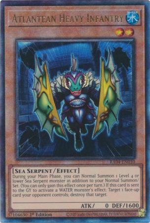 Atlantean Heavy Infantry (PUR) (RA04-EN010) - Quarter Century Stampede Prismatic Ultimate Rare 1st Edition