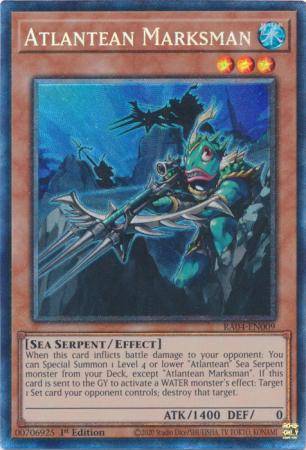 Atlantean Marksman (PCR) (RA04-EN009) - Quarter Century Stampede Rare 1st Edition