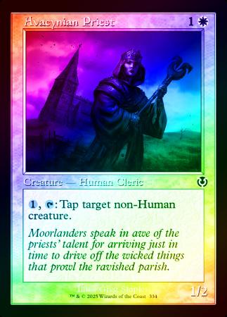 Avacynian Priest (Retro Frame) - 0334 - Foil